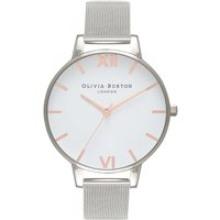 Orologio Olivia Burton Donna White Dial Mesh in Acciaio OB16BD97 - OB16BD97